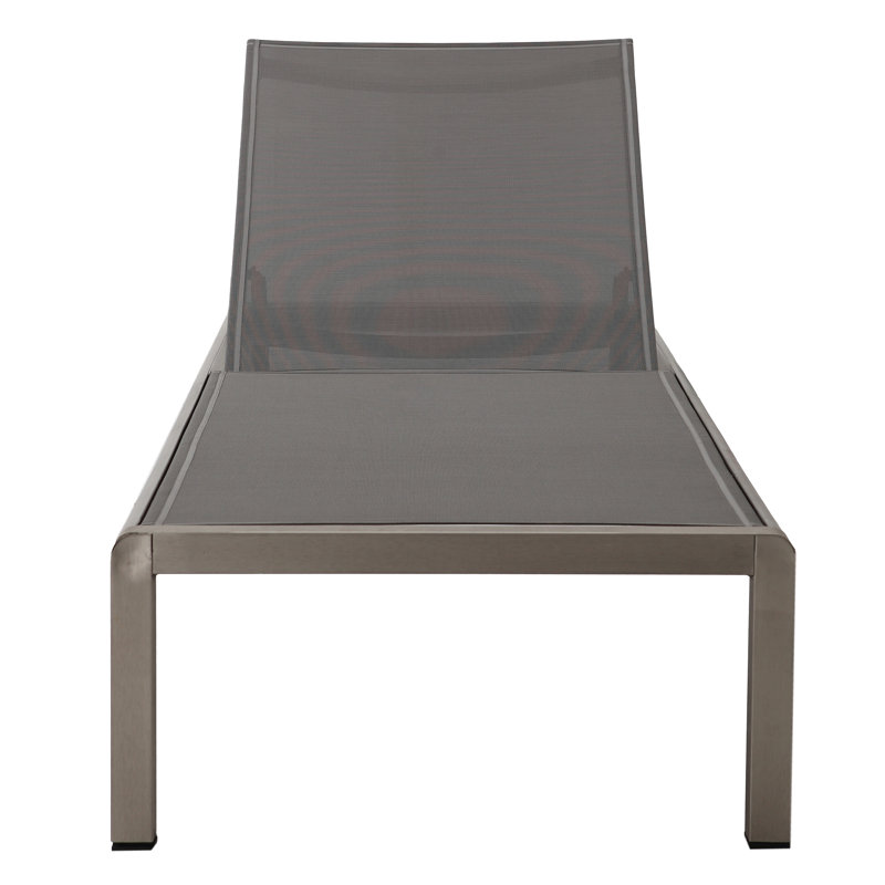 Flâneuse inclinable, Gris / aluminium
