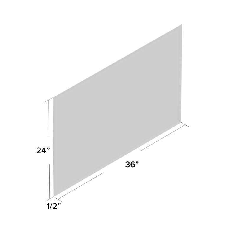 Stillwell Wall Fabric Bulletin Board, 2' H x 3' L