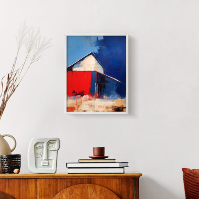 Paysages série CXII - reproduction encadrée de qualité supérieure - prête à être accrochée - aucun clou requis