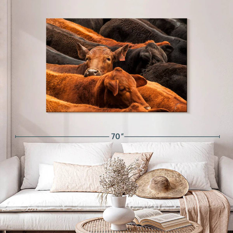 Brampt Beef Cattle, 32" H x 48" W