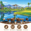 Papier peint auto-adhésif adhésif pour terrain de golf Palm Springs California-1176343338