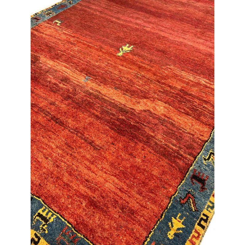 Geometric Area Rug in Red