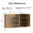 Wood Sideboard Storage Buffet 2 Doors Buffet Cabinet-764576211-764576208
