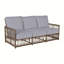 Newport 79" Wide Outdoor Wicker Patio Sofa with Cushions-70044841-70044857-84544970