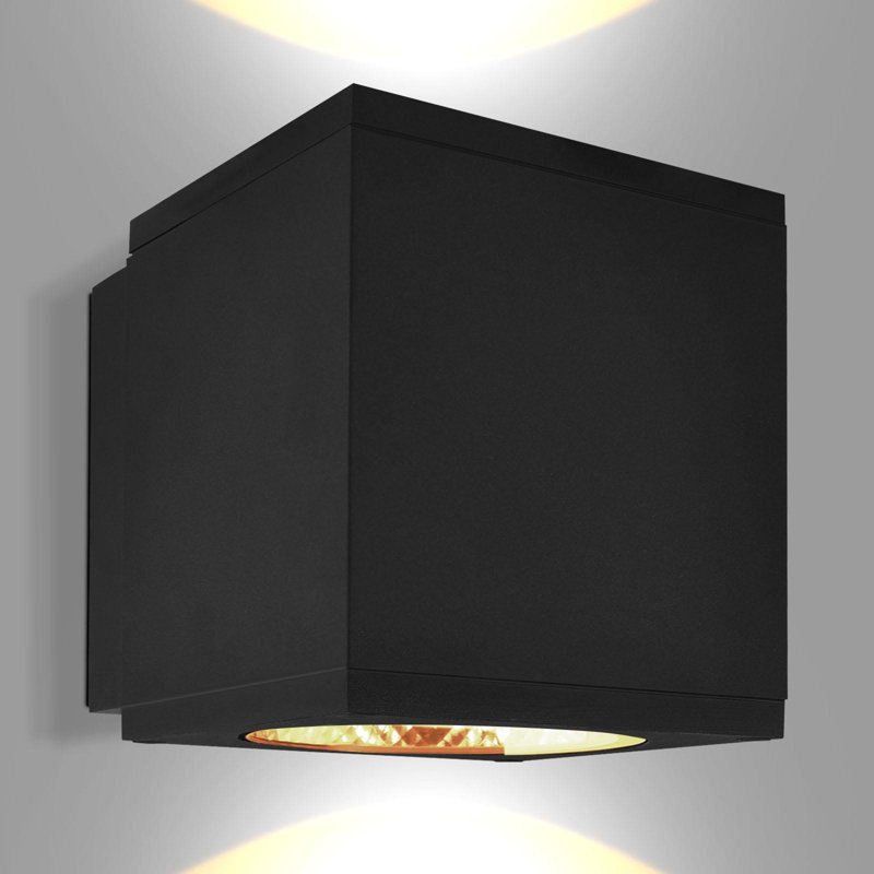 Aluminium LED Wall Light, 5.5" H x 4.75" W x 5.87" D, 26