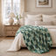 Madison Park Brown Checkerboard Feathersoft Fur Knit Throw-138403623