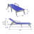 Outdoor Patio Reclining Chaise Lounge with Wheels, Powder-Coated Aluminum Frame and Breathable Sling Mesh, Adjustable Backrest for Poolside and Deck Use-124823768-124823772