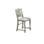Dining Table 4X High Chairs 5Pcs Counter Height Dining Set Light Grey Finish Dining Room Furniture Plush Upholstered Fabric Seat Contemporary Style