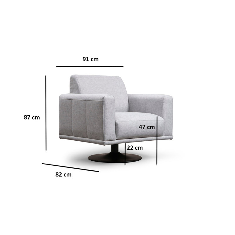 Fauteuil en polyester l 34,25 po Burt