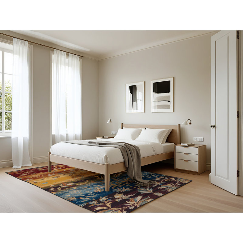 Tapis brun lavable à la machine, Rectangle 5 pi x 7 pi