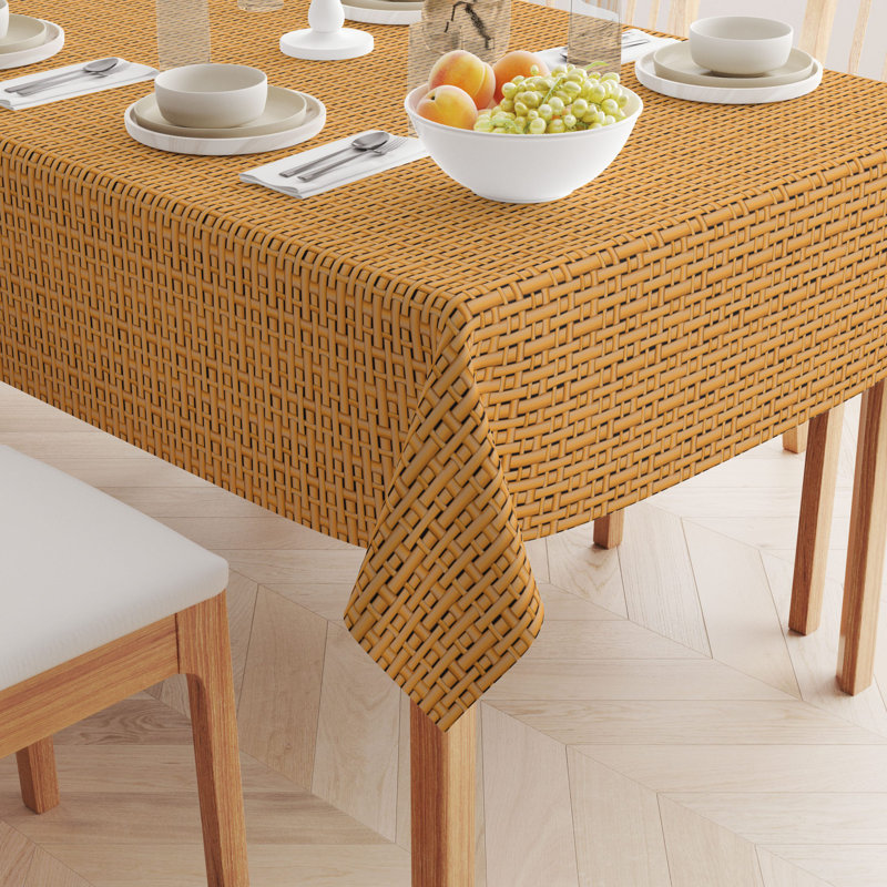 Wafford Geometric Tablecloth, 104" x 60"