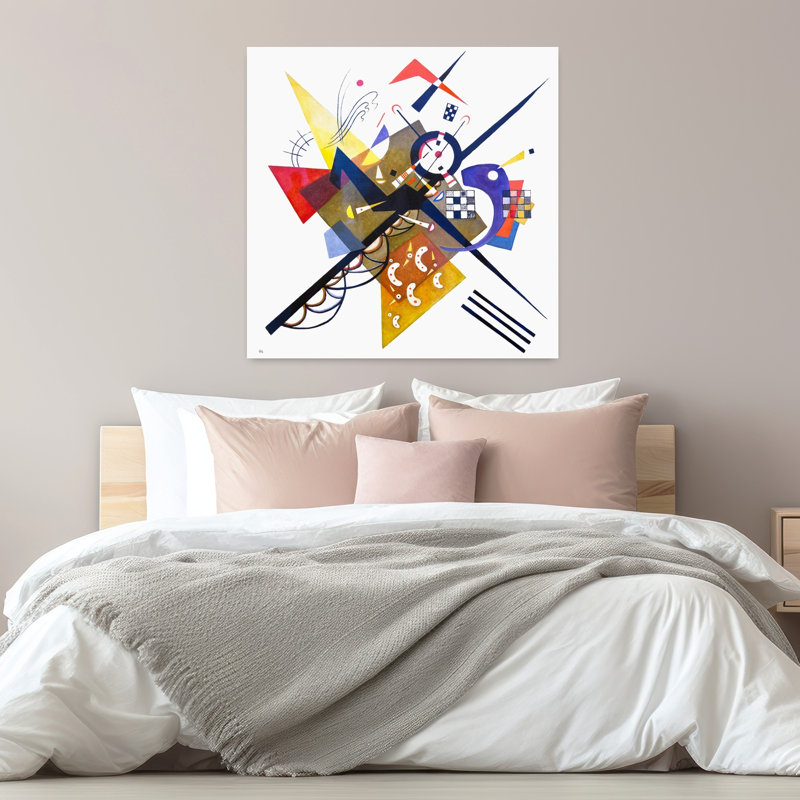 «On White II», art contemporain abstrait, H 32 po x l 32 po