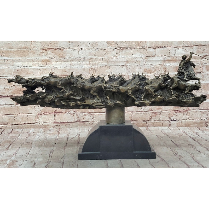 Carlissia Cattleman Sculpture, C.M. Art Russell