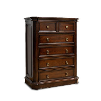 Nut-brown Solid Wood Accent Cabinet