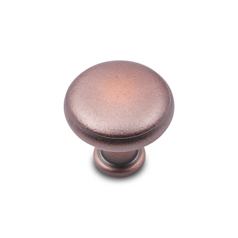 CK Series 1 1/4" Diameter Mushroom Knob, Distressed Copper