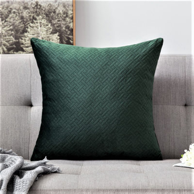 Housse de coussin carré en velours 