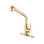 Utility Sink Faucets Single-Handle Pull-Out Laundry Faucet With Dual Spray Function In Stainless Spot Resistant Gold
