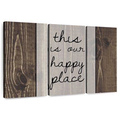 Plaque murale Our Happy Place