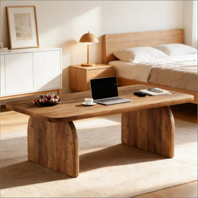 Table à thé de style moderne, table basse spacieuse, table d'ordinateur