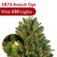 Arbre de Noël artificiel en PE / PVC pré-éclairé, branches à ouverture automatique et support en métal-937089753