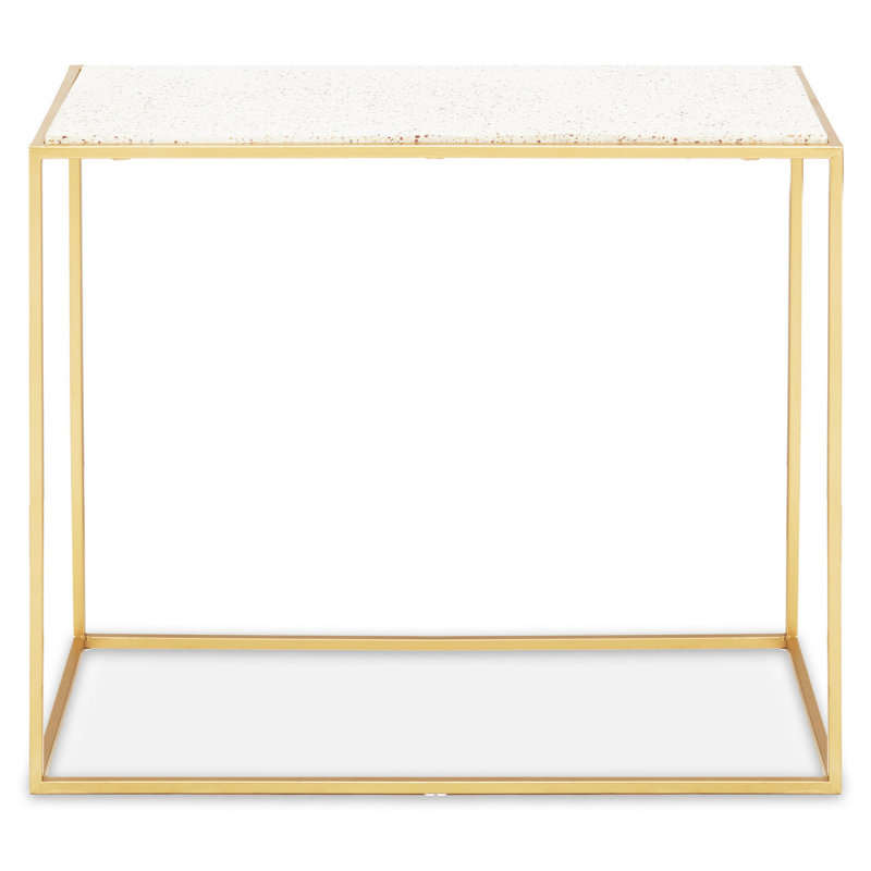 Aanik 90cm Stone Top Console Table