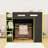 Full Size Loft Bed With Desk, RGB Light And USB Port-136095052