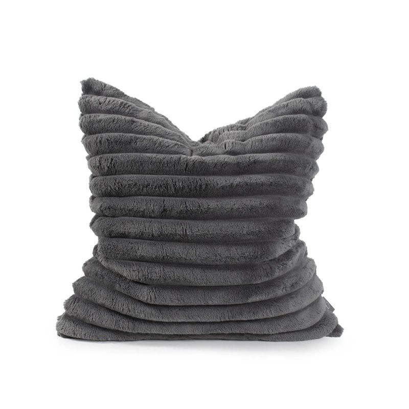 Pillow Shar Pei , Charcoal, Square 20", Polyester