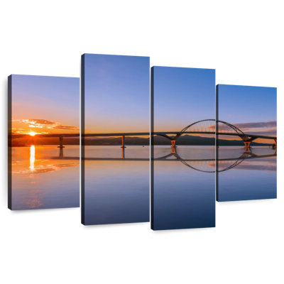 Alvord Lake Champlain Bridge Reflection