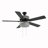 52"W Satin Nickel Double Lit Ceiling Fan-930082857