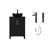 Kreutzer 24.4'' Single Bathroom Vanity with Manufactured Wood Top-872938424-872938425-891726688