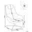 Upholstered Fabric Swivel Armchair