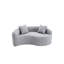 Double profondeur 042, chenille grise, idéal pour les salles de tai-chi, capacité de poids de 400 lb, forme, sièges ergonomiques, touche esthétique, revêtement d'assise en chenille sans effort d'assise, moelleux siège mi-moelleux, oreiller,