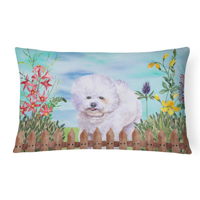  Coussin décoratif intérieur / extérieur Bichon Frise Spring