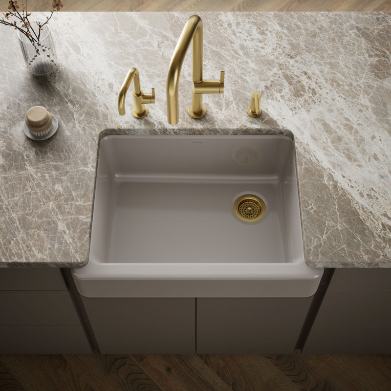 Whitehaven 30" L x 22" W Farmhouse Kitchen Sink, Truffle