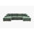 Tondreau Massasoit 134" Wide Reversible Large Sectional with Ottoman-1764485577