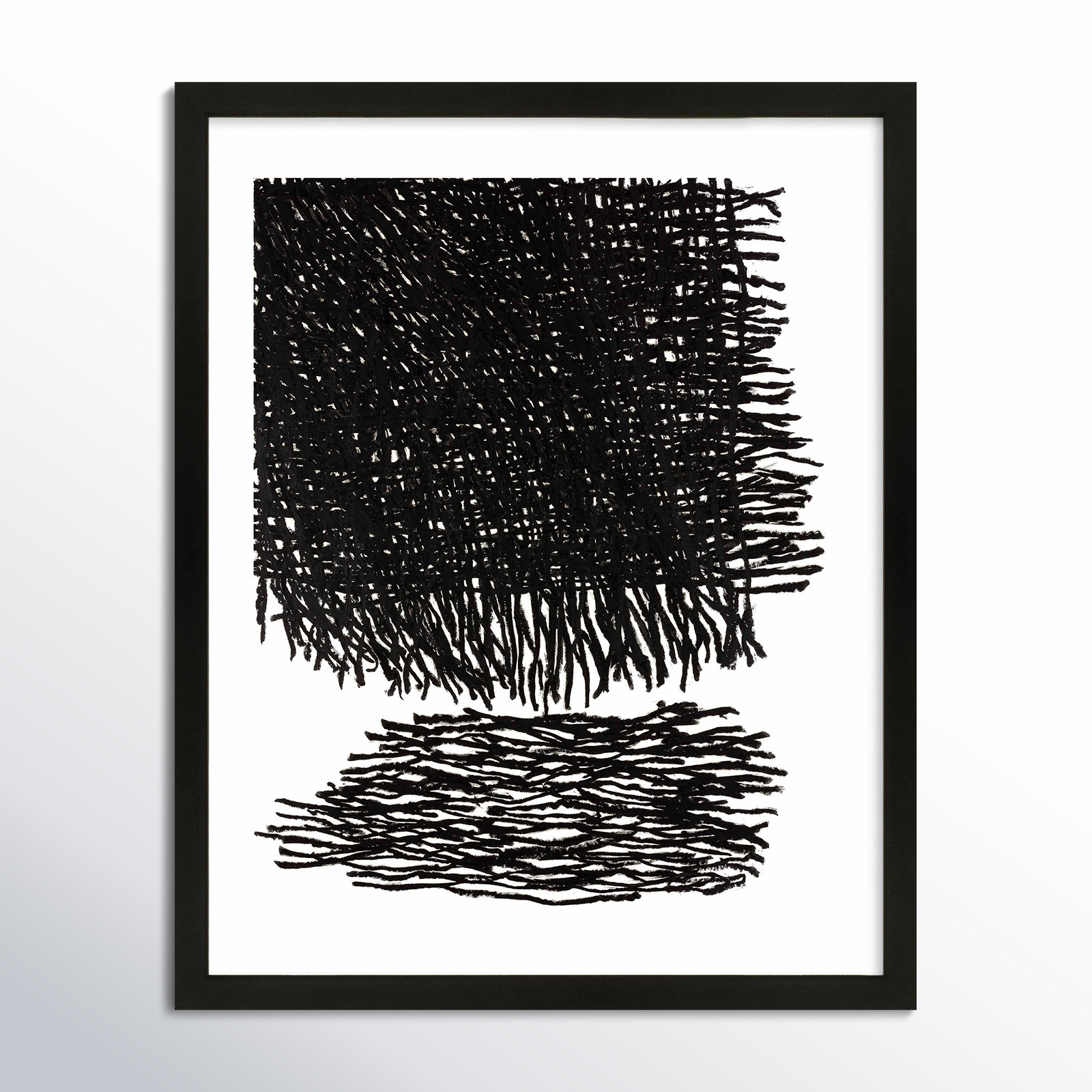 Drina "Passing Storm" Print by Stephanie Dennis, Black, 25" H x 20" W  x 1.25" D