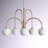 Abrial 6 - Light 25.98 inch Sputnik Empire Glass Shade Chandelier