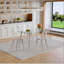 Ensemble de table de salle à manger moderne et luxueux avec 4 chaises en plastique et pieds en métal pour une cuisine élégante-462726410