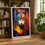 Wolf Of Fire And Ice Modern - Print-1269989813-1269989819