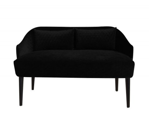 Emi 2 Seater Loveseat, Black