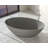 Badeloft 70" x 35.4" Freestanding Soaking Stone Resin Bathtub with Overflow and Drain BW-05-XL-MGRY in Matte Gray-71526094
