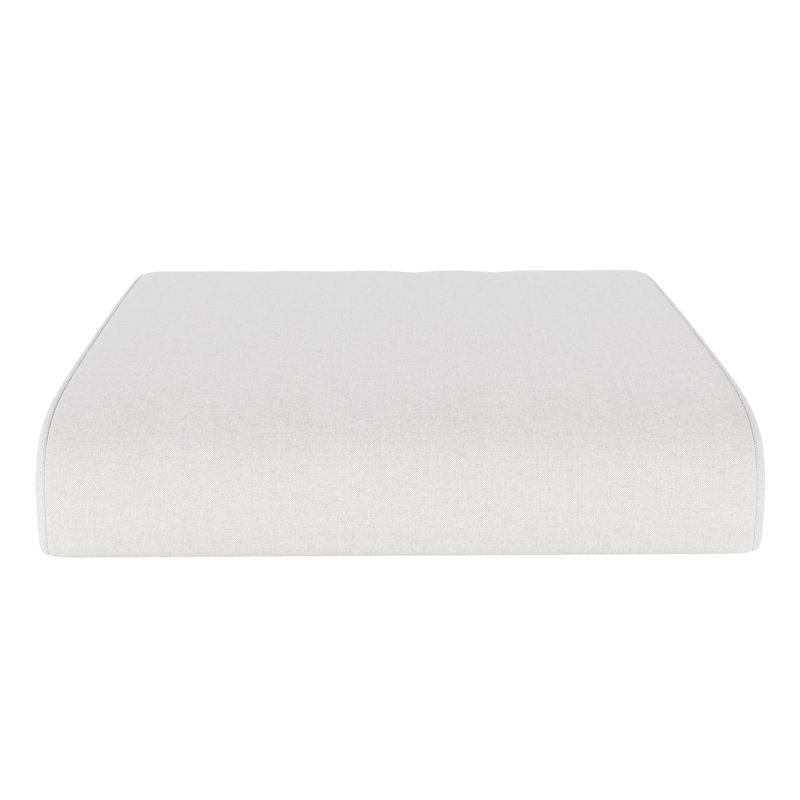 Sunbrella® Outdoor Ottoman Cushion, Canvas Natural Sunbrella® Canvas, 4" H x 22" W x 20" D