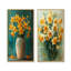 Bloom, orange, nature morte, jonquilles III, ensemble de 2 jonquilles murales-381705424-381705428