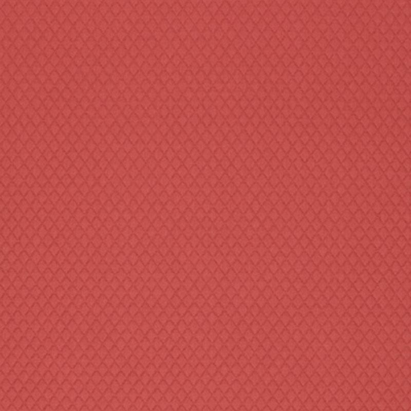 Carreau Matelassé Fabric, Red
