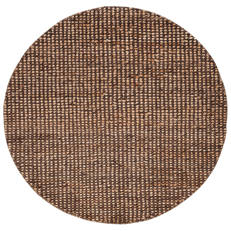 Natural Fiber Couture 110 Hand Woven 80% Jute; 20% Cotton No Pattern Rug, Round 6'