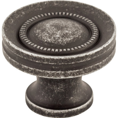 Button Faced 1 1/4" Diameter Round Knob