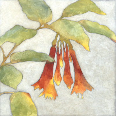 Fuchsia Blooms I by Megan Meagher - Wrapped Canvas Painting
