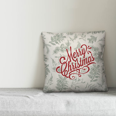  Merry Christmas Throw Pillow