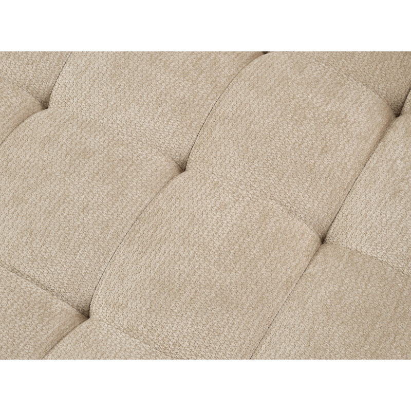 Chaise longue 67 po en chenille d'intérieur avec accoudoirs de rangement, Khaki
