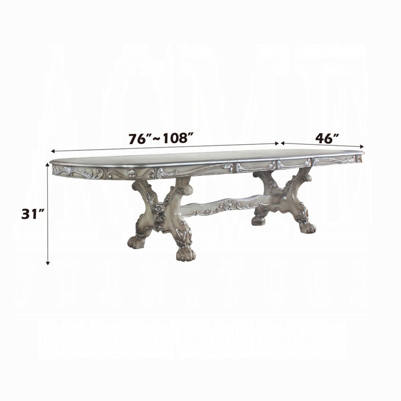 Dresden Dining Table, 31"H x 46"L x 76"W